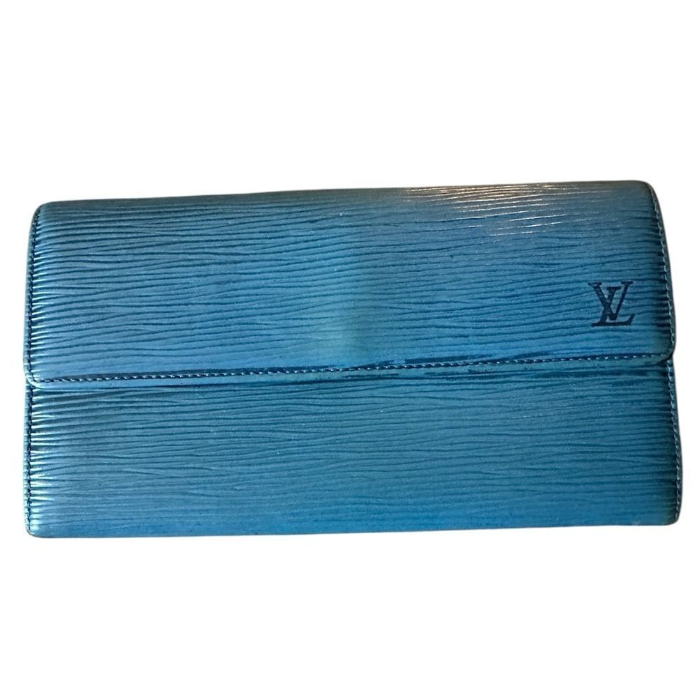 Louis Vuitton Epi Azure Blue Wallet